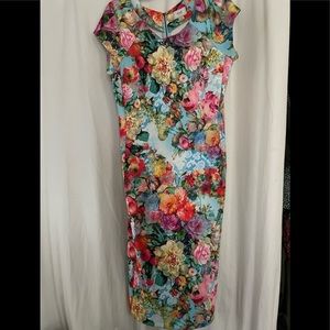 Floral vibrant eco dress